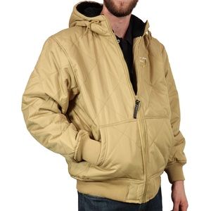 Mens Quilted Fleece Winter Jacket Coat (SM or MED)